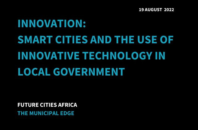 Innovation: Smart Cities - Webinar